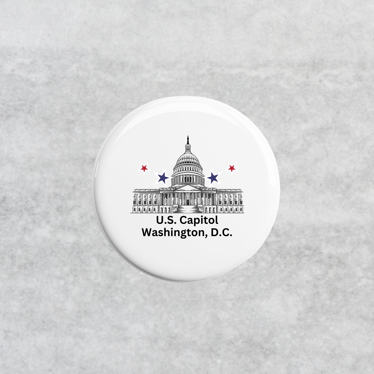 U.S. Capitol Button – Washington, D.C. Souvenir