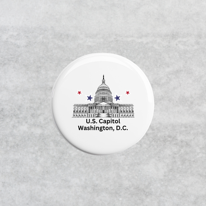 U.S. Capitol Button – Washington, D.C. Souvenir